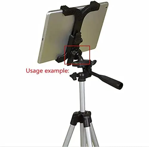 Parafuso adaptador para tripé, suporte giratório com esfera de 1/4 polegadas para selfie, cabeça do telefone almofada tablet, clipe de braçadeira, 2 pacotes