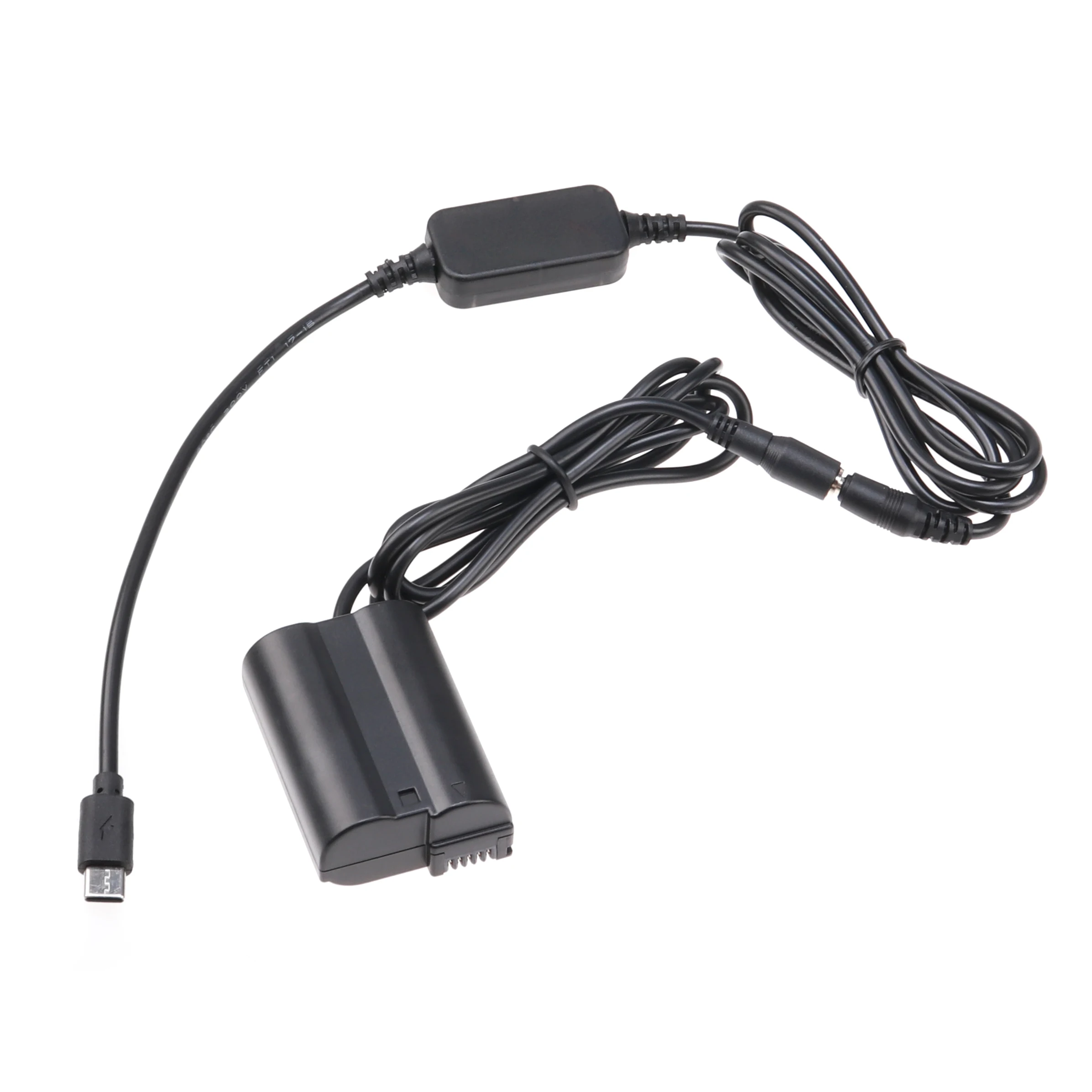 FOTGA EN-EL15 Giả Adapter Tấm + Cáp Type C Cho Nikon D500 D600 D610 D750 D780 D800 D810 D850 z5 Z6 Z7 V1 D7000 Camer