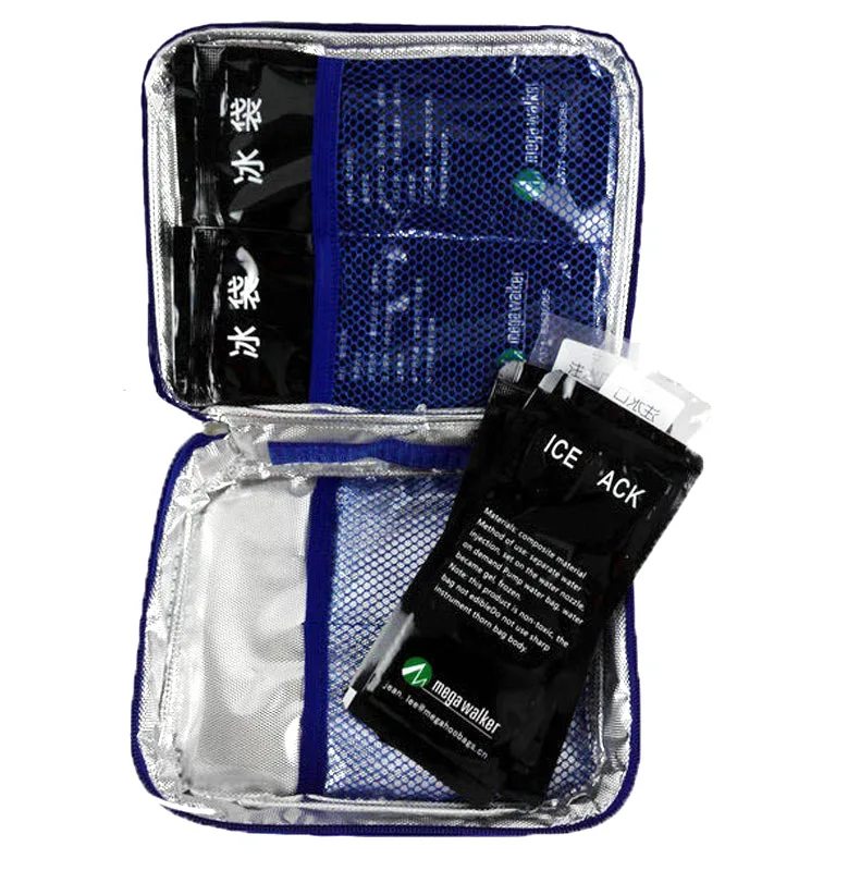 MEGA Kühltasche Tragbare Insulin-Kühltasche Diabetiker Insulin-Reiseetui Größe: 20*9*5 Neuestes Modell PU-Stoff Aluminiumfolie Kühltasche – Detail 17