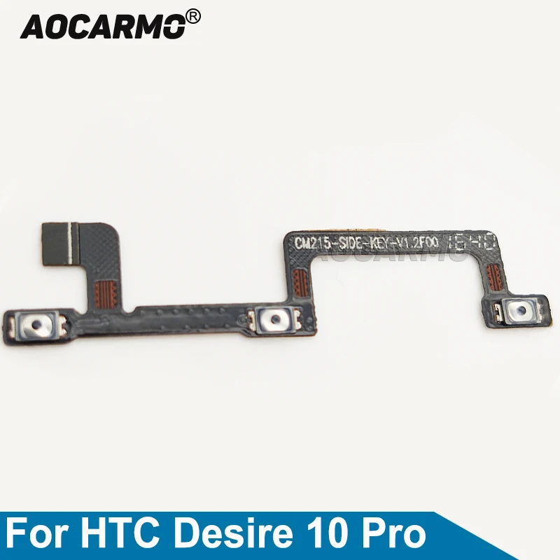 Aocarmo Power On/Off Volume Up/Down Button Flex Cable Replacement Parts For HTC Desire 10 Pro