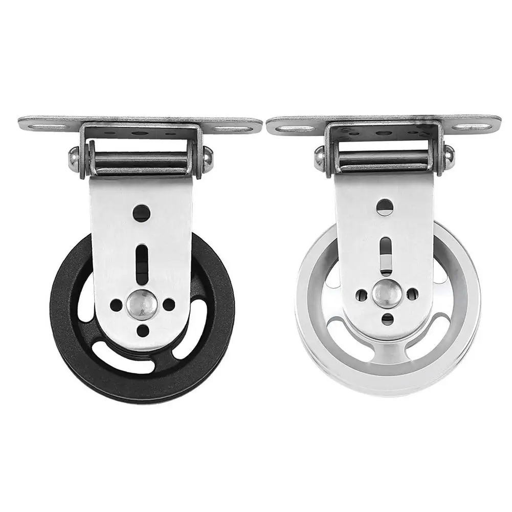 Wall-mounted Gym Home Rotating Silent Pulley DIY Lat Lift Cable System Attachments Stainless Steel Mute Swivel Bearing Wheel