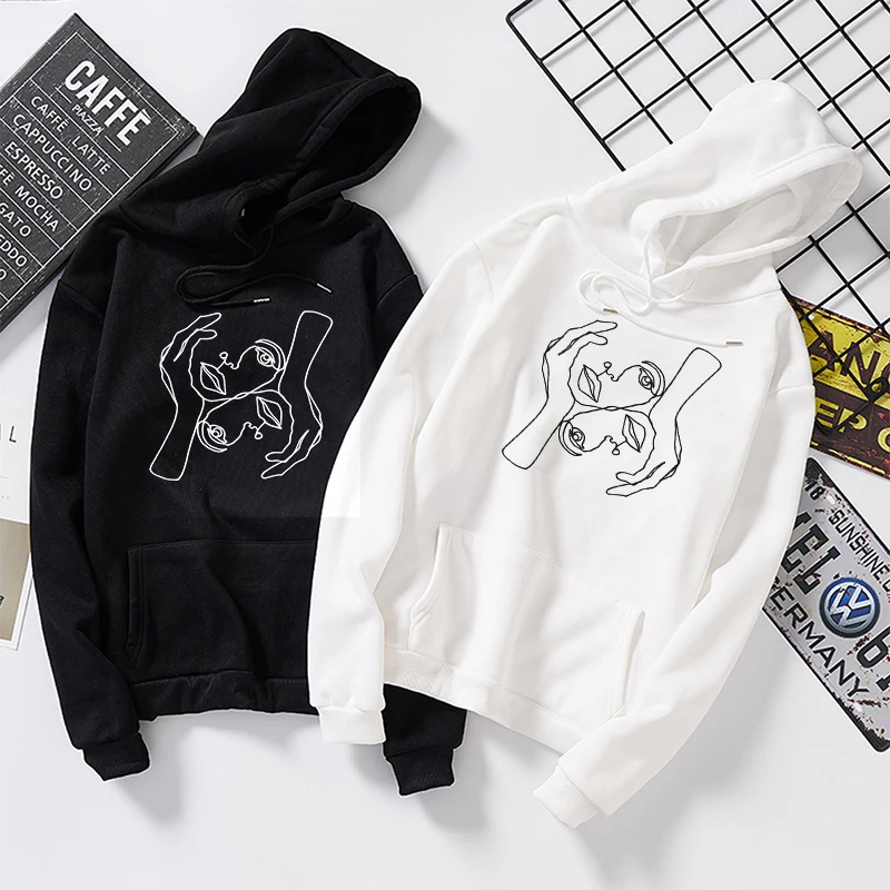

Kwawaii Autumn Winter Girl Hoodies Graphic Sweatshirt Best Friend Pullovers Cotton Full Sleeve Shirt Women Sweatshirt Drop Ship