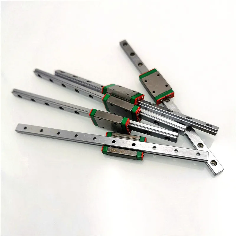 5pcs/set V0 3D printer original Hiwin Linear Guide MGN7H 150mm linear rails V0 3D DIY MGN7H Linear rails carriage