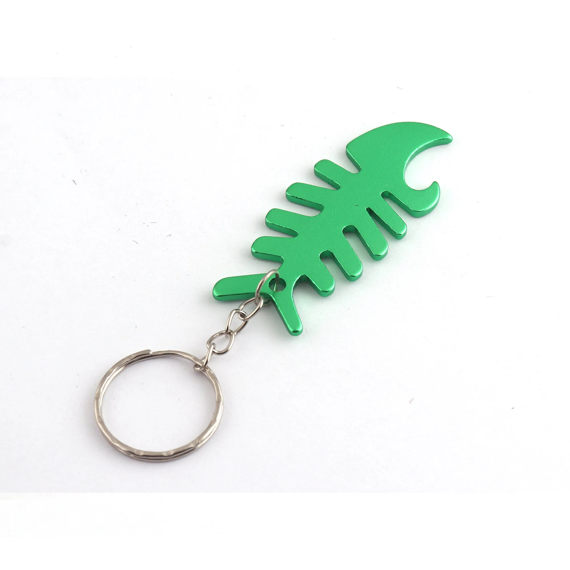 Metal keychain Fish bones key chian keyfob 100% high quality key ring  for Decoration or gifts 2 pcs