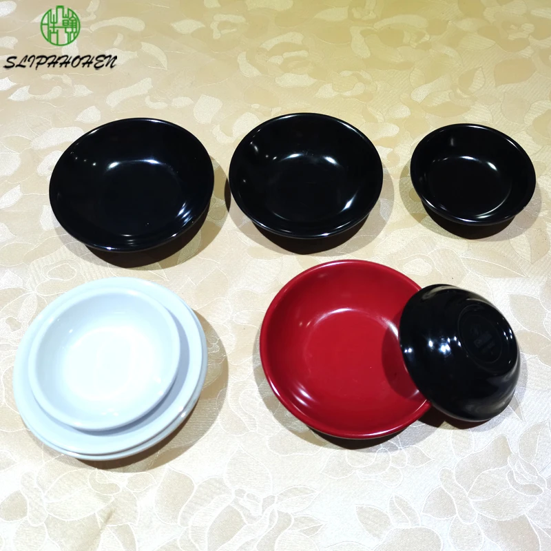 Small Round Seasoning Sauce Mustard Dishes Restaurant Dressing Dinnerware A5 Melamine Imitation Porcelain Tableware