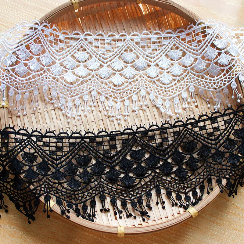 Small Polyester Silk Thread, Small Fan, Water Soluble Embroidery, Palace Decoration, Lace Accessories, RS3008, 10cm