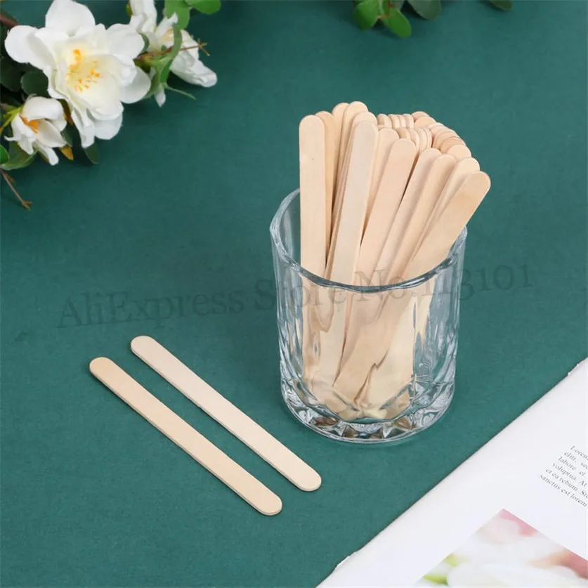 200 In 1 Ice Pop Popsicle Stick Wooden Craft Sticks Length 114mm 4 Lots (50pcs/Lot)