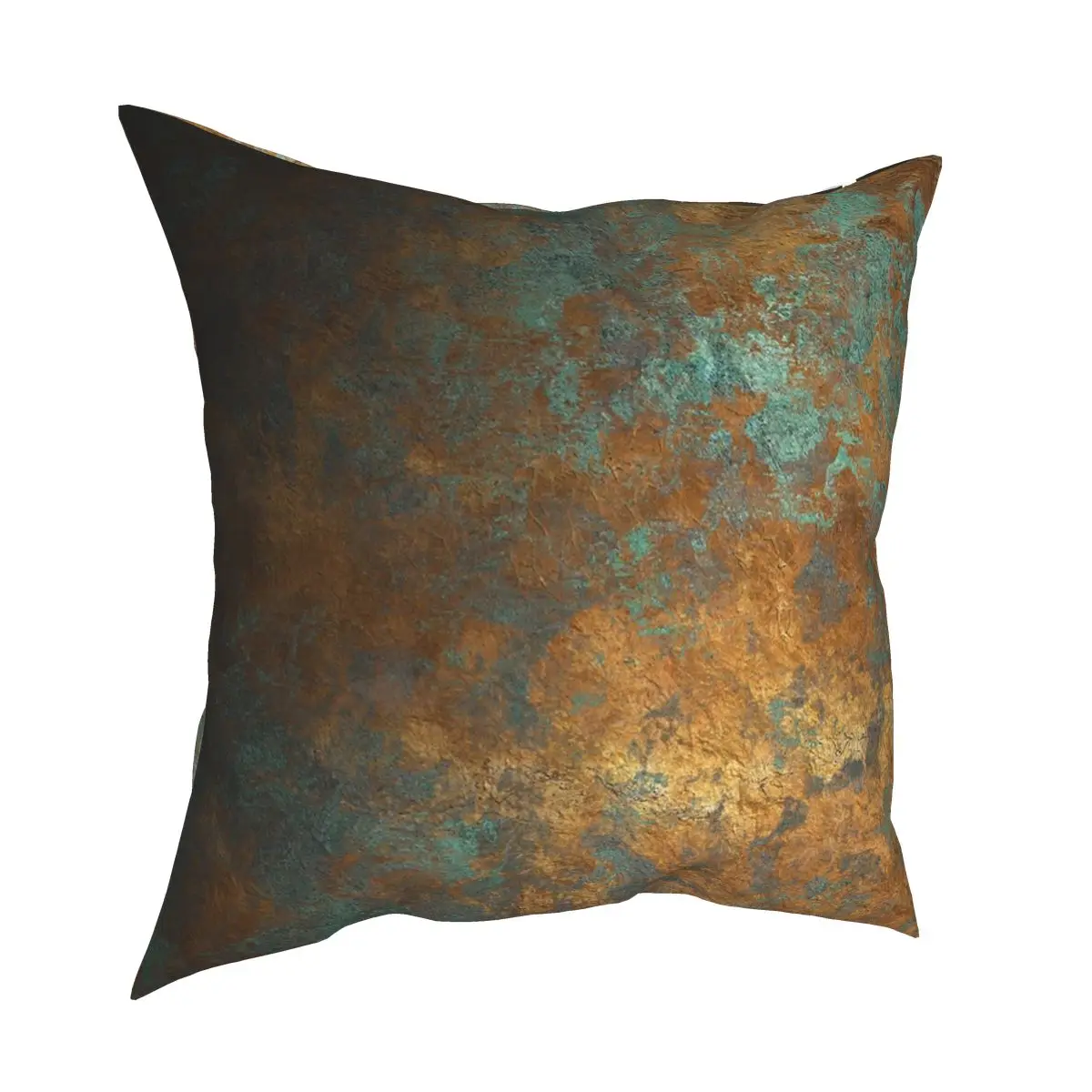 Oxidized Copper Square Pillowcase Polyester Pattern Zip Decor Throw Pillow Case Home Cushion Case Wholesale 18