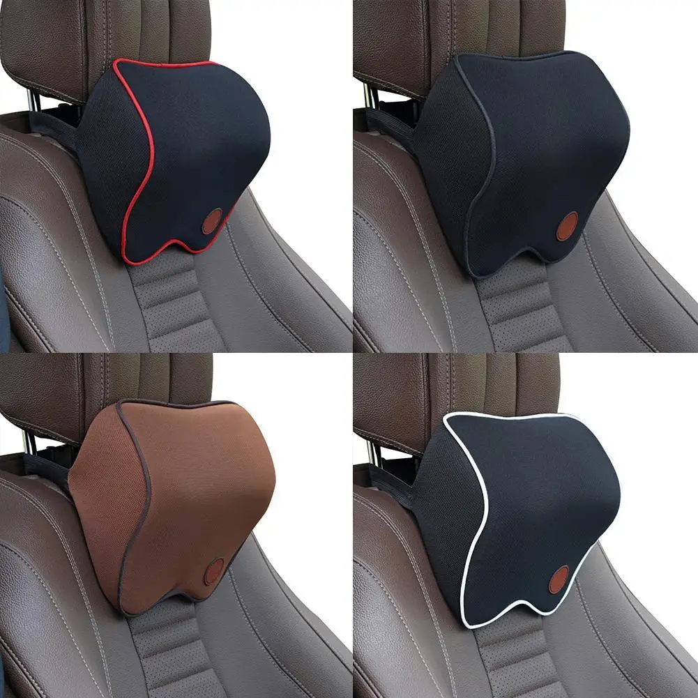 Car Neck Headrest Pillow Car Accessories Cushion Auto Seat Head Support Neck Protector Automobiles Seat Neck Rest Memory Cotton