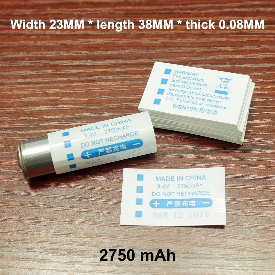 100ピース/ロットaa/5リチウム電池パッケージ外皮14500バッテリー、pvc熱収縮スリーブパッケージ収縮フィルム