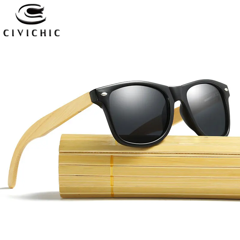 

Chic Wood Glasses Men Mirror Coating Driving Eyeglass Polarized Women Sunglasses Bamboo Gafas De Sol Hombre Hipster Oculos KD022