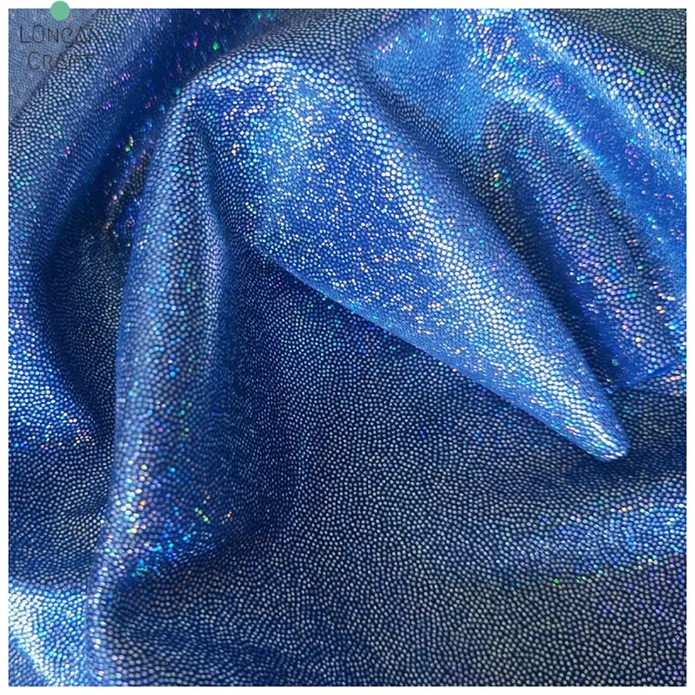 150cm*50cm Glitter Polyester Laser Fabric Iridescent Wedding Party Background Fabric Doll Clothing Decor DIY Sewing Material