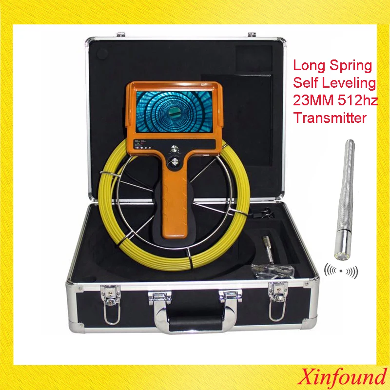 

Long Self Leveling 23mm 512hz Transmitter Sonde Pipe Sewer Drain Inspection Camera Endoscope Borescope 7CLD DVR Meter-Counter