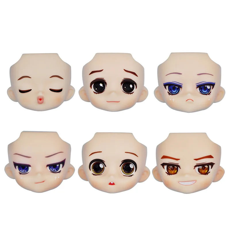 Ob11 baby face YMY replacement panel makeup & no makeup doll head toy accessories for Gsc head split 1/12 bjd doll accessories