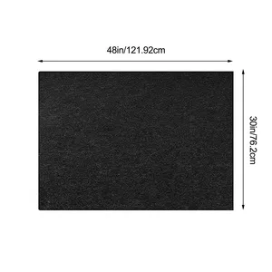 الموقد الموقد المقاوم للحريق السجاد أسود عدم الانزلاق حماية السجاد وسادة مقاومة للهب الردهة السجاد الباب الأمامي مدخل الحصير أعلى 12 مبيعات الموقد البساط - No5