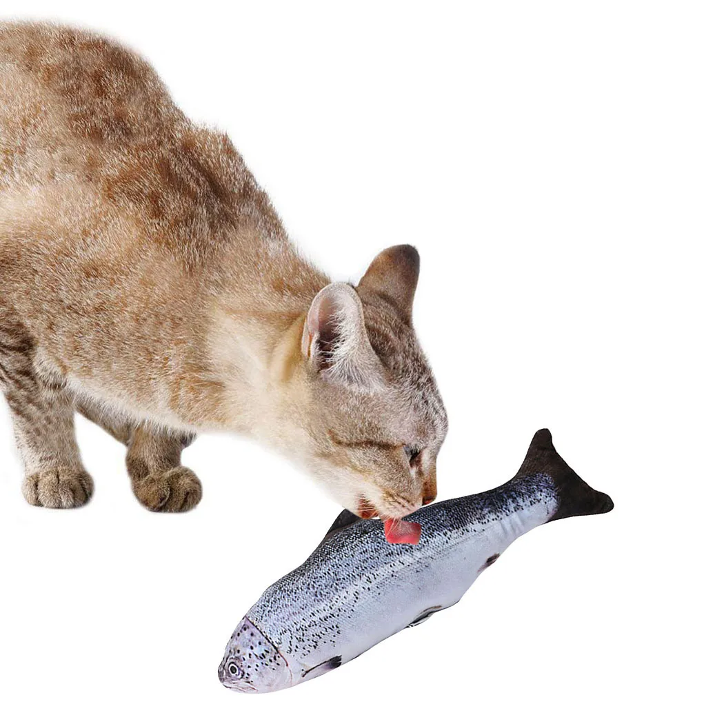 3D Pet Toy Fish Shape Interactive Catnip Cat Toy Pet Chew Toy Fish Playing Toy For Pet Bite Resistant Catnip Training Supplies