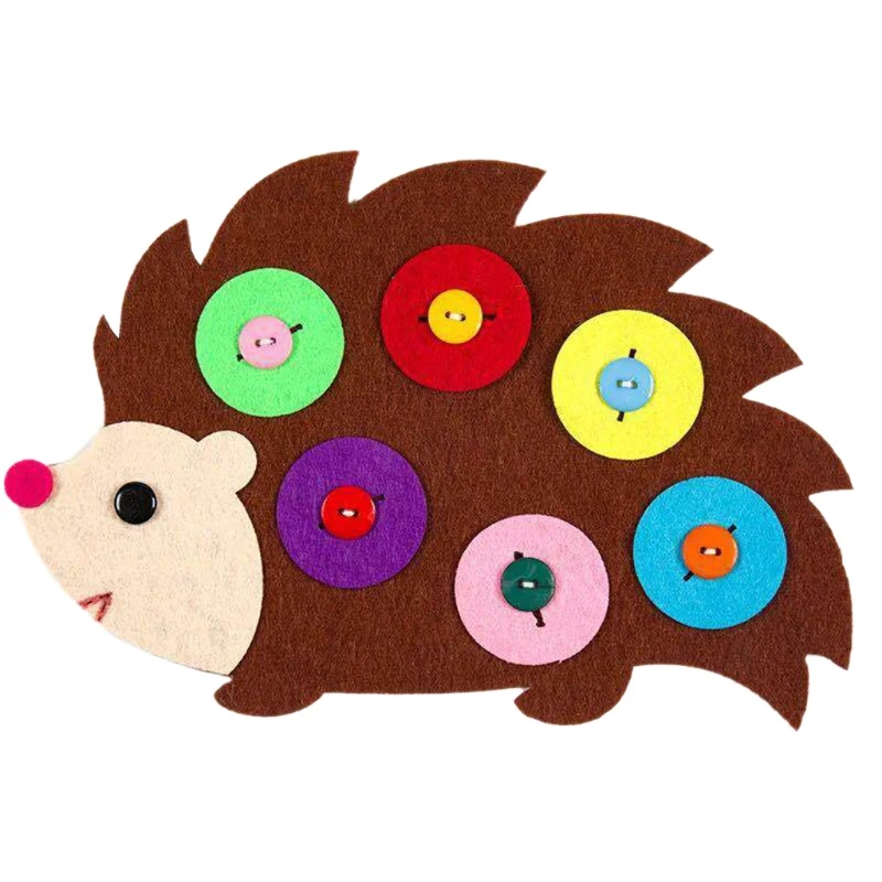 Children\'s Game Kinderganten Lovely Sewing Buttons Toy Felt Made