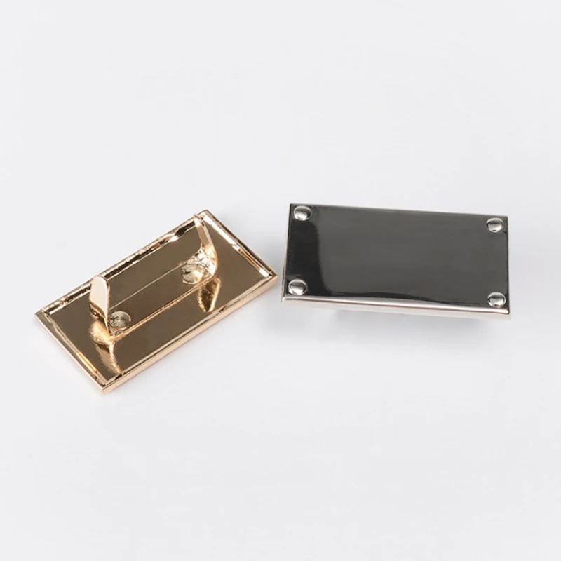 Rectangular Universal Labels for Hardware, Blank Metal Trademark, Bag Brand Accessories, 20 PCs, 40*21mm, Factory Direct