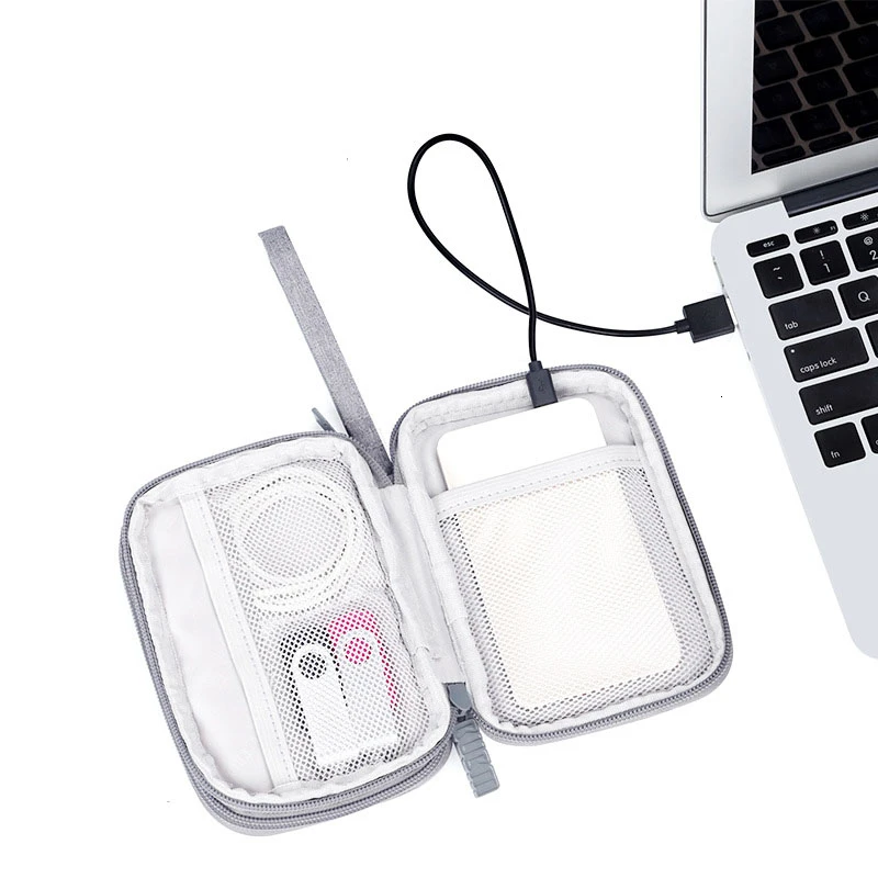 Travel Waterproof Hard Drive Earphone USB Flash Case Digital Cable Storage Organizer Box Bag Case For 2.5\