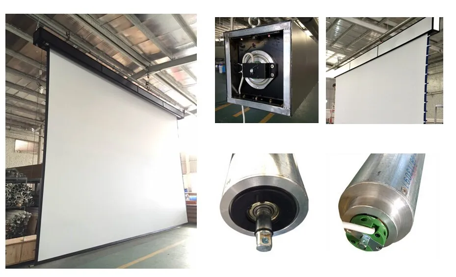 큰 장소 탭은 상업적인 가정 극장 거대한 자동화된 투상 스크린을 위한 전기 영화관 스크린을 긴장시켰습니다