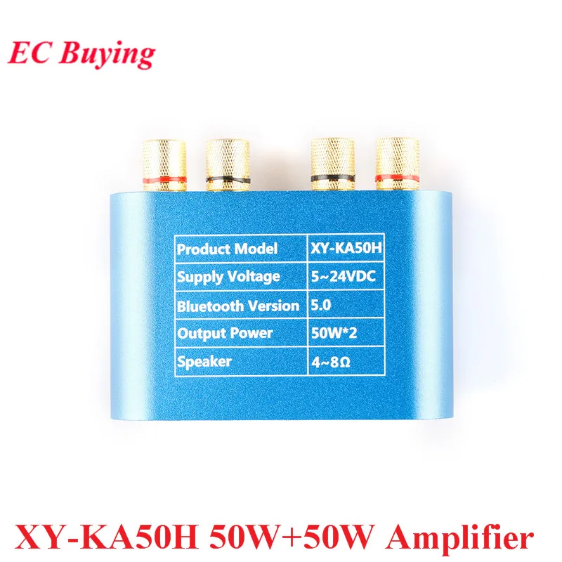 XY-KA50H 50 واط + 50 واط مكبر للصوت مجلس بلوتوث متوافق 5.0 وحدة TPA3116D2 HIFI 2.0 مكبر صوت ستيريو الصوت الرقمي الطاقة APP AUX #5