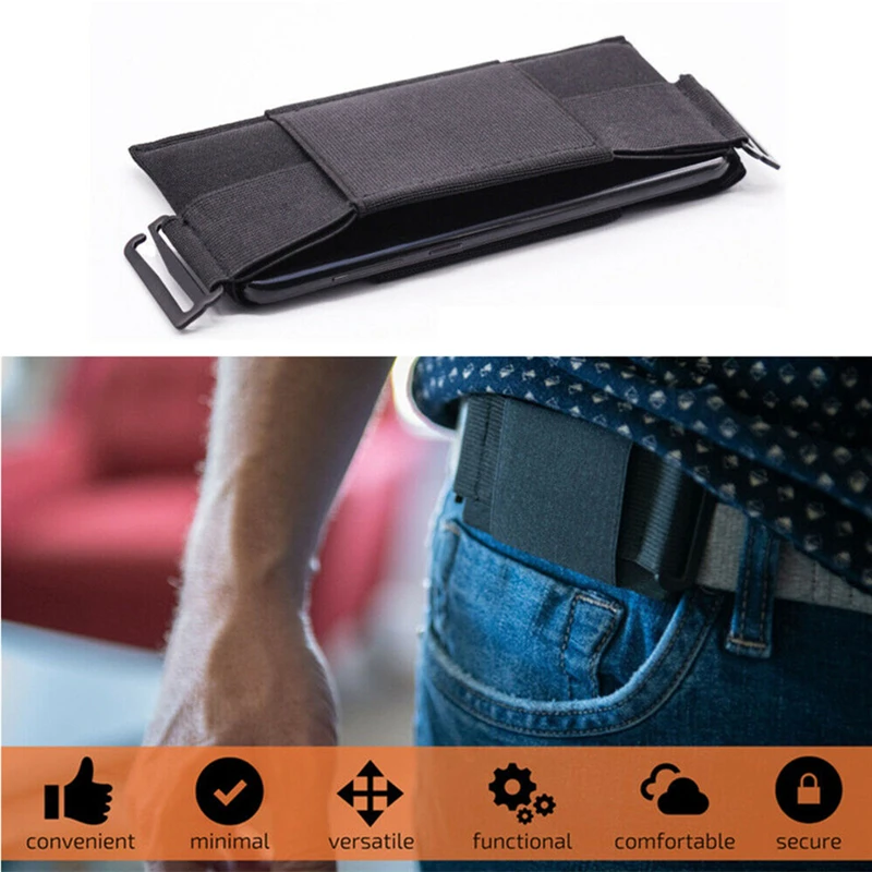 Minimalist Invisible Wallet Waist Bag Mini Pouch for Key Card Phone Sports Outdoor Card Holder Wallet Worldwide 1Pc