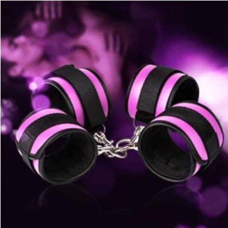 

Under Mattress Restraint Handcuffs Ankle Cuffs PU Leather Sex Role Cosplay Couples Adult Games Handcuffs Exotic Accessories