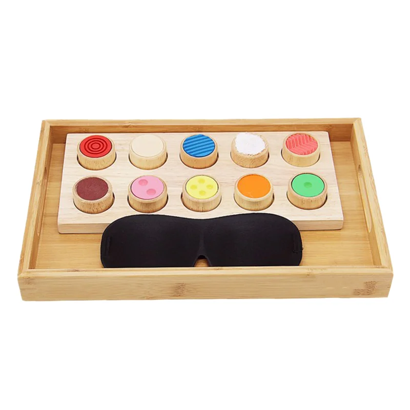 Kids Tactile Board Toys Memory Training Game Montessori Sensorial Materials Early Educational Equipment Gift for Girls Boys