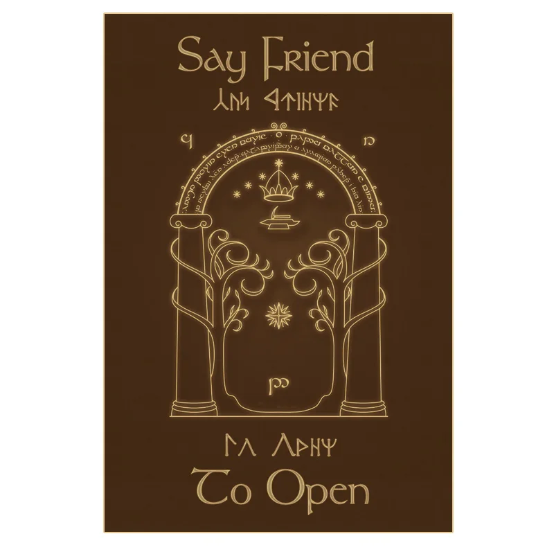 LOTR Poster 30x45cm Retro Brownpaper Style Wall Posters Gondor White Tree Wizard Balrog Home Decor Internet Cafe Bar Decoration - Image 4