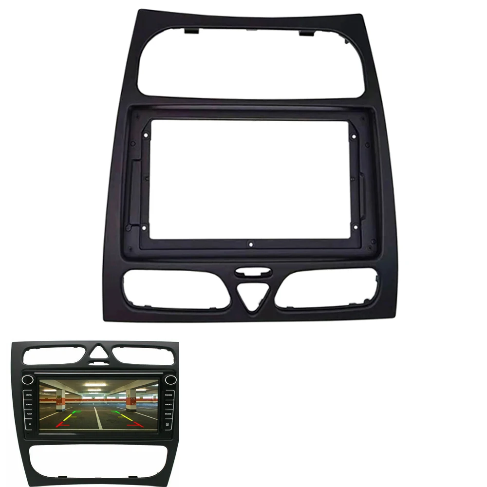 9 Inch Car Stereo Radio Fascia CD Panel Frame for BENZ C-klasse (W203) CLK-klasse W209 G-klasse W463 for Viano W639 Vito W639