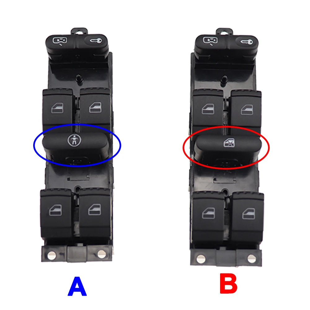 Window Panel Master Control Switch For VW Golf MK4 Jetta Bora Passat B5 Seat Leon Toledo Superb 2000 2001 2002 2003 2004 1J49598