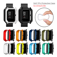 Soft TPU Protective Case for Xiaomi Huami Amazfit Bip Youth/Lite Smart Watch Cover Shell Case Protector Bumper for Amazfit Bip