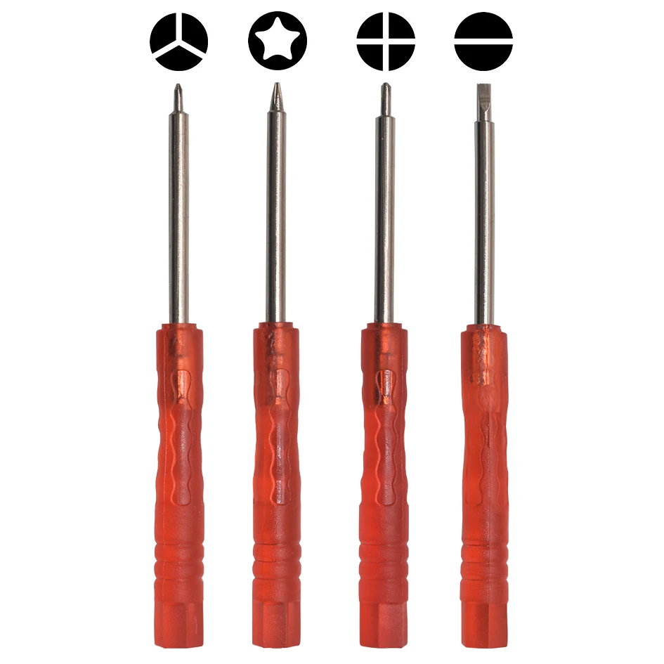 Red 3.0 Mini Screwdriver Small Screw driver for Mobile Phone iPhone Opening Tools Kit Toy Home Appliances Electronics Repair