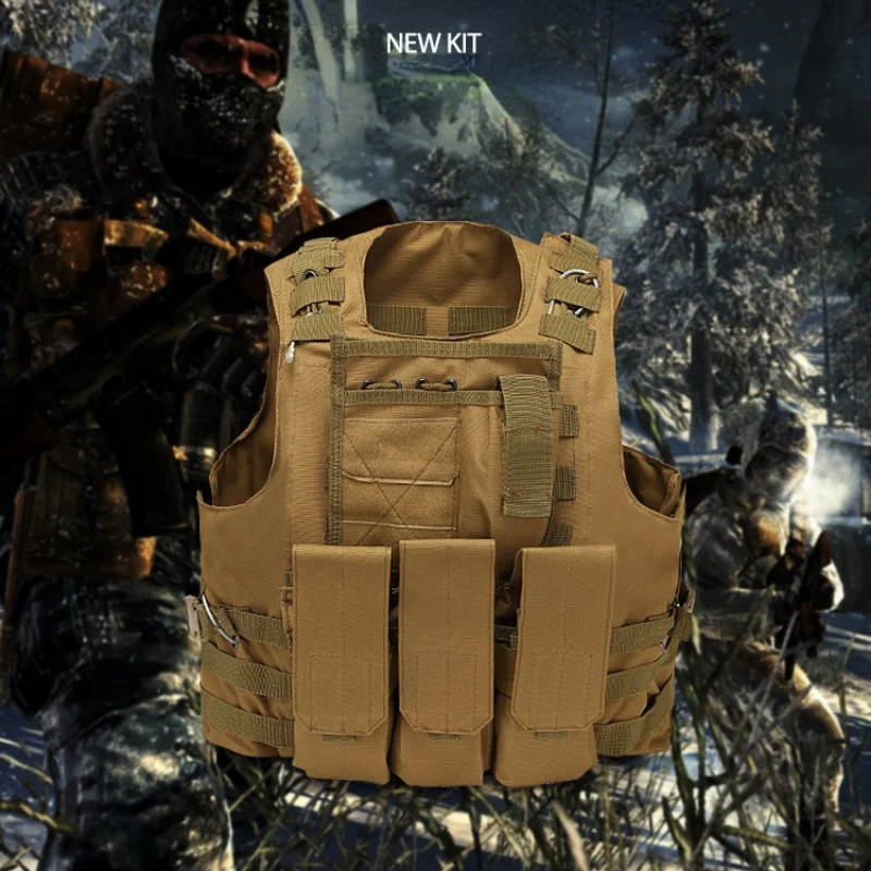 Molle Airsoft Tactical Vest, Plate Carrier, Swat, Fishing, Hunting, Paintball, Military Army Armor, Police Vest