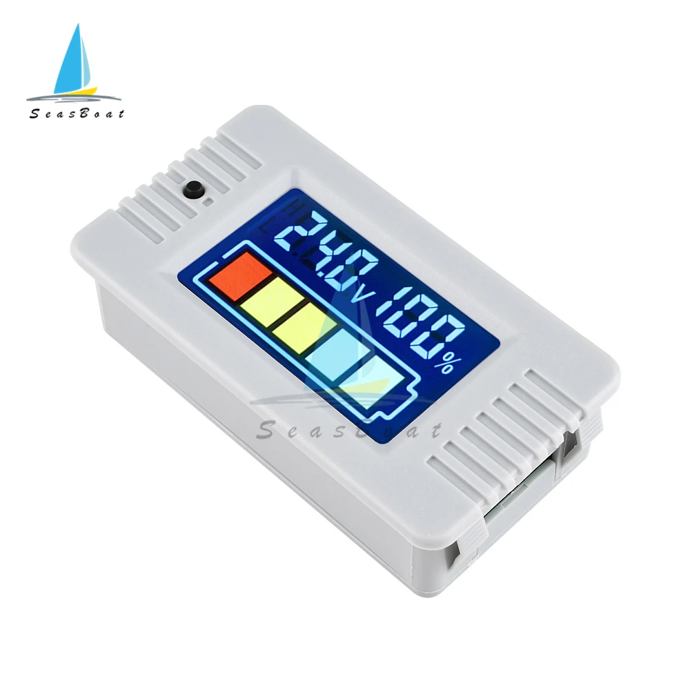 Battery Capacity Indicator 12V 24V 36V 48V 60V 72V 0-100V Li-ion Lead acid Battery Tester with LCD Digital Voltmeter
