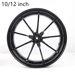 Electric vehicle front wheel 10/12 inch electric motorcycle aluminum alloy front wheel rim wheel hub 10×2.15/12×2.75