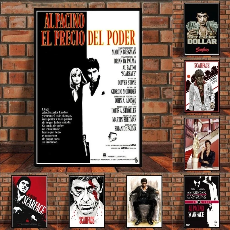 Al Pacino Gangster Movie Star Photograph Art Poster Canvas Painting Office Wall Picture Nordic Modern Bedroom Home Decor Prints