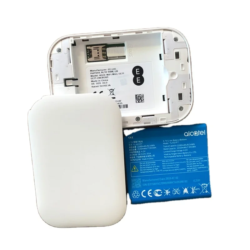 New Alcatel  BT70 EE71 Cat 7 300Mbps Portable 4G LTE Mobile WiFi Hotspot Modem, 4GEE WIFI MINI 2020