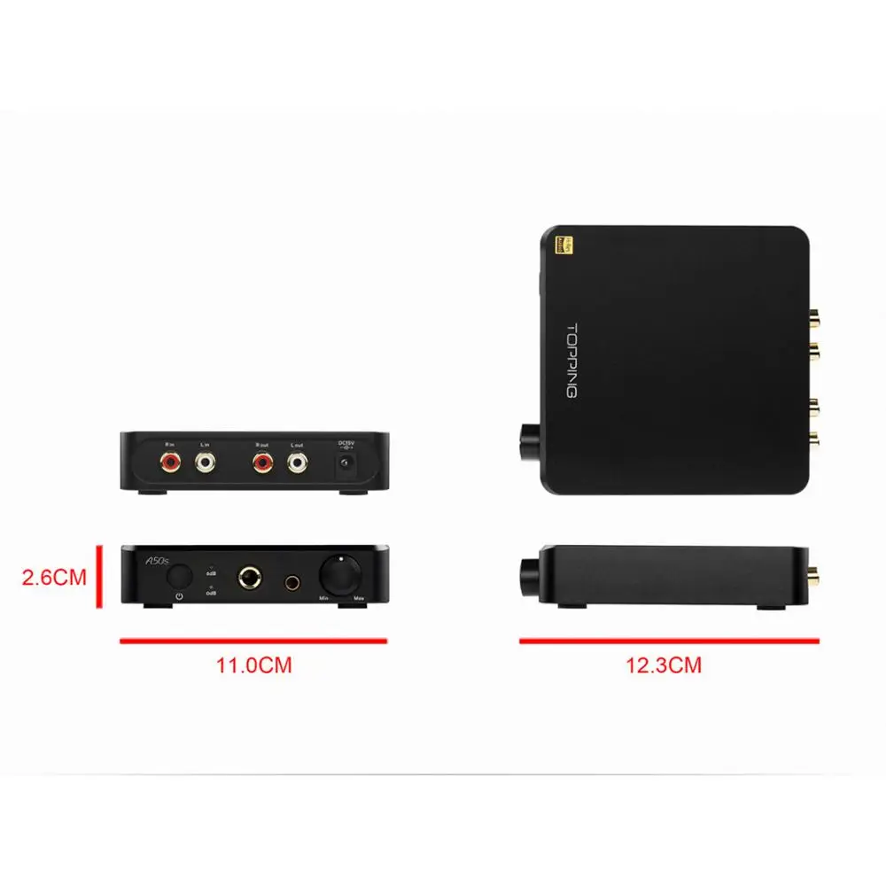 NEW Topping A50s single-end 6.35mm SE Headphone Amplifier 4.4mm balanced output 20ohm preamplifie NFCA 3500mv*2 preamp