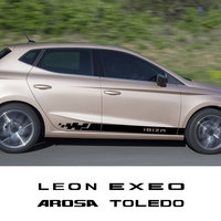 For Seat Ibiza 6l 6j Arona Cordoba Ateca Arosa Exeo Toledo Tarraco Leon mk1 mk4 Altea Alhambra Car Door Side Stickers and Decals