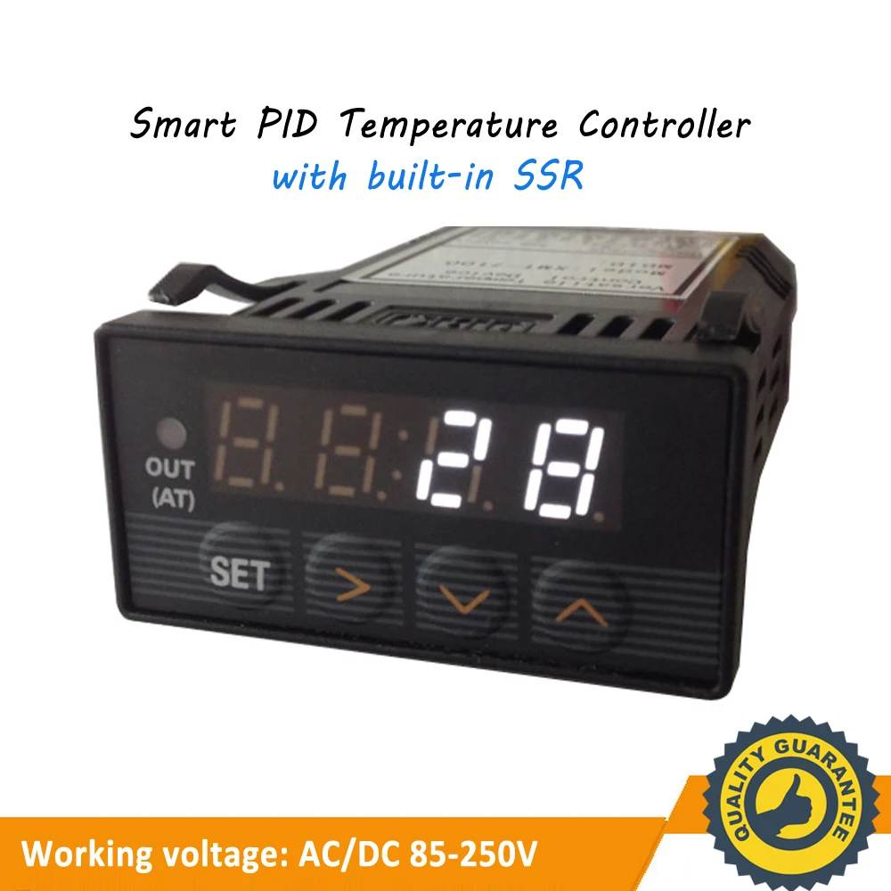 QB-T7200 48*24mm Programmable Digital PID Temperature Controller with Built-in 5A Solid State Relay XMT7100 AC/DC85~260V