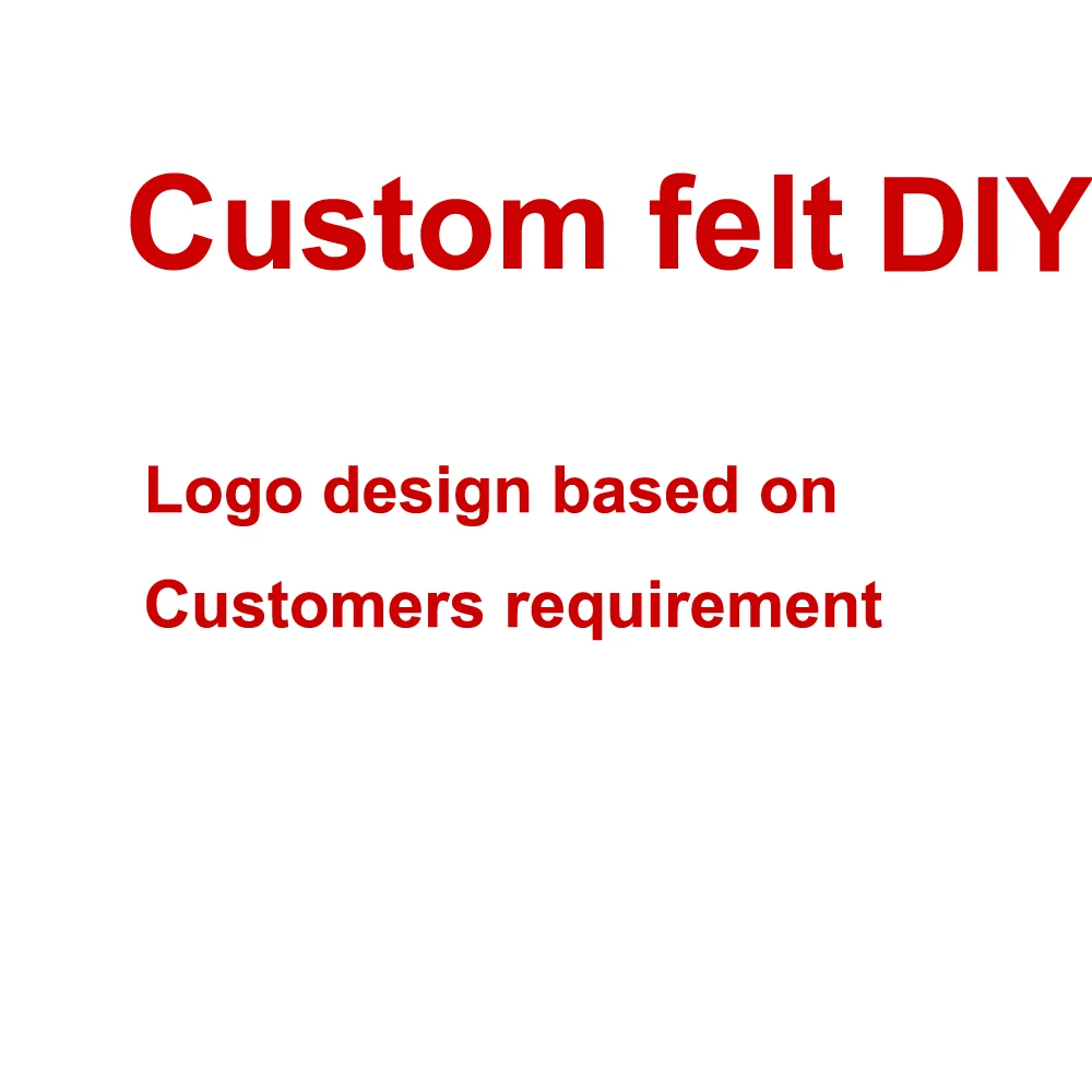 

XICC Custom Thickness Non-woven Felt Fabric Flower Cartoon Wall Stickers Handmade DIY Logo design based on customers requirement