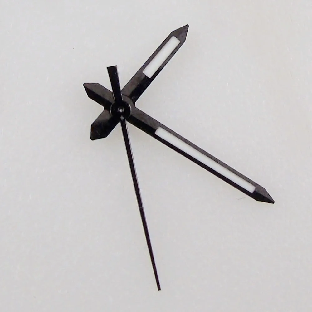 Silver/Black/Rose Gold Watch Hands Fit For NH35 NH36 Miyota 8215 821A 8205 DG/Mingzhu 2813 Movement Green Lume view 5