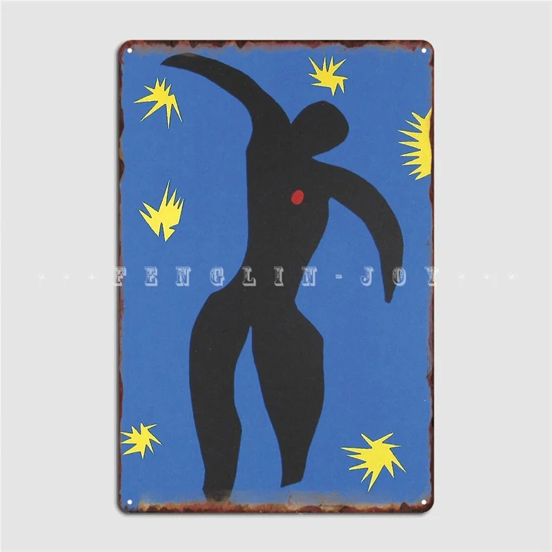 Henri Matisse Icarus Icare From Jazz Collection 1947 Metal Sign Wall Cave Club Bar Vintage Plaques Tin Sign Poster