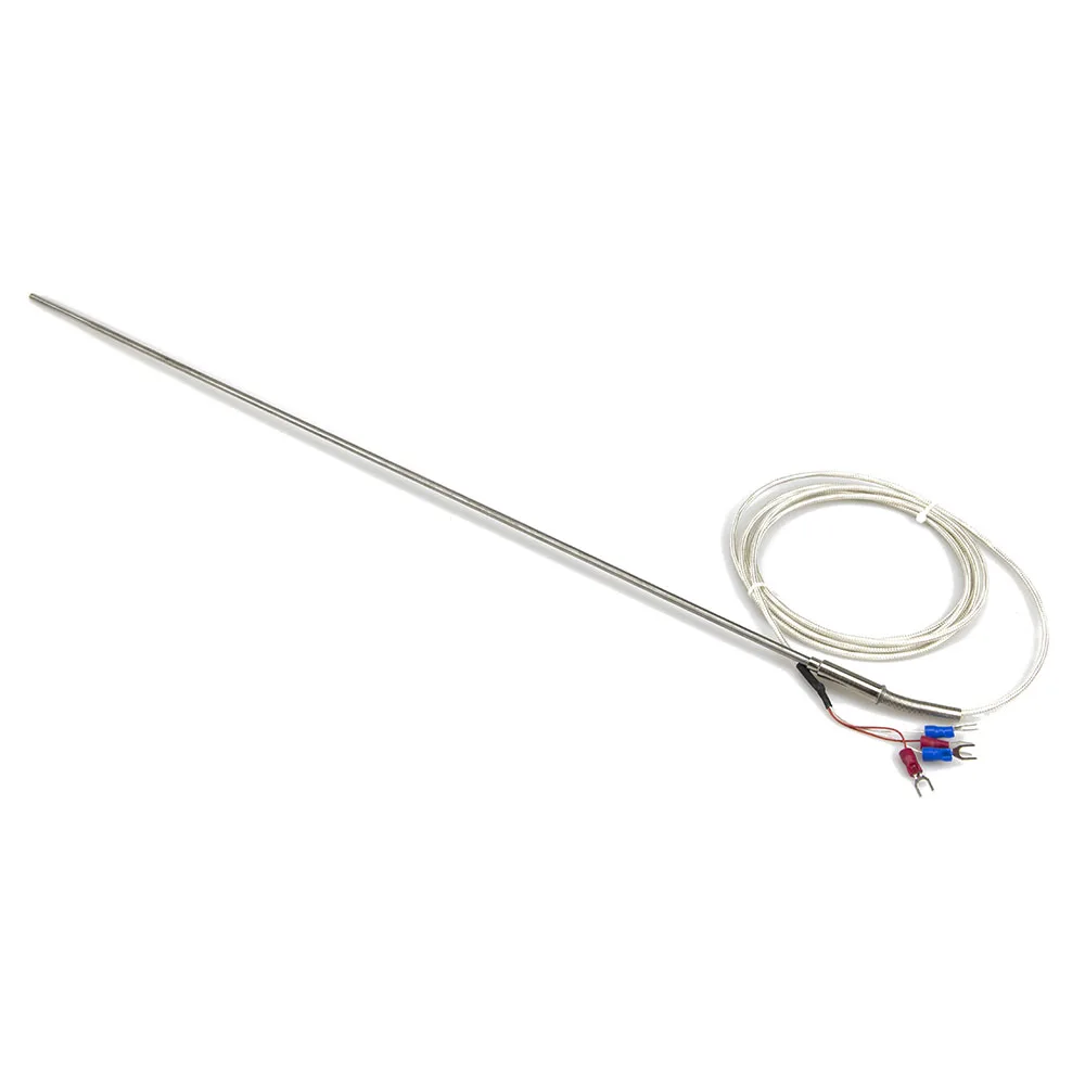 FTARP08 PT100 type 4 wires 2m FEP cable 500mm 316L stainless steel flexible probe sheathed RTD temperature sensor