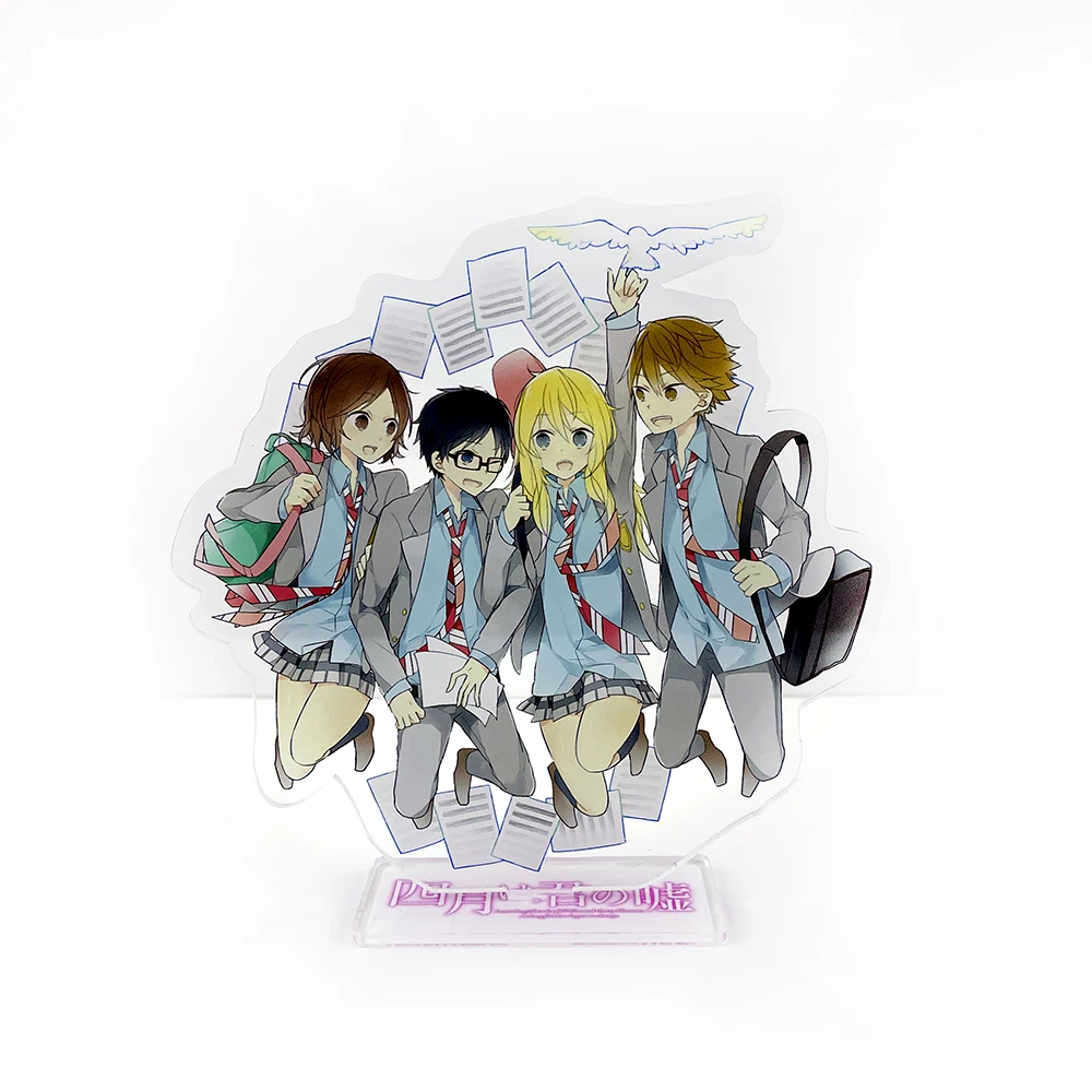 Your Lie in April Shigatsu wa Kimi no Uso Arima Kousei Miyazono Kaori acrylic stand figure model plate holder cake topper anime