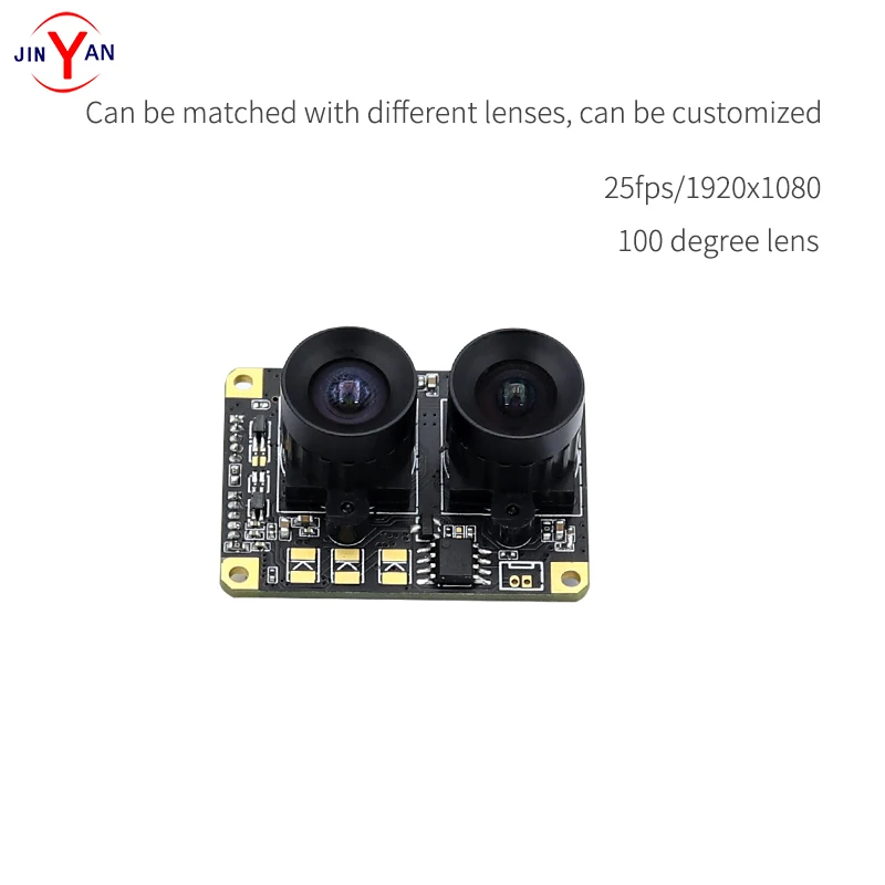 

New HD binocular 2MP camera module dual HM2131 lens face recognition infrared night vision live detection