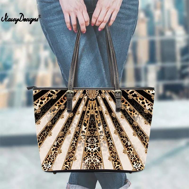 Noisydesigns Women Handbags Golden Vintage Luxury European Pattern Summer Tote Bag Ladies Fashion Shoulder Bolso Feminine New