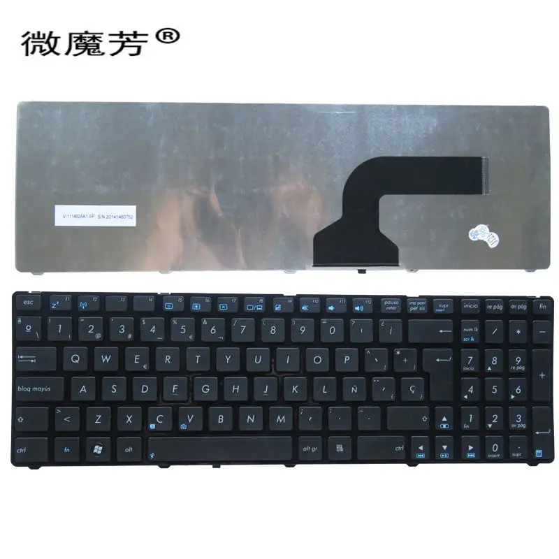 NOWY SP dla Asus NSK-UGC0R NSK-UM0SU OKNO-E02RU02 SG-32900-XAA V 090546 AS1 V 111446 AS1 V 118546 AS1 V 118562 Klawiatura AS1 Hiszpańska