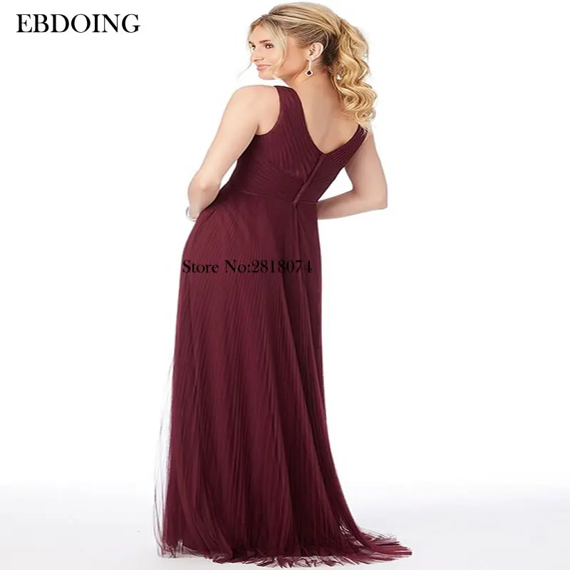 Newest Bridesmaid Dresses V-neck Neckline A-line Sleeveless Robe De Soiree Floor-length Prom Wedding Party Dresses